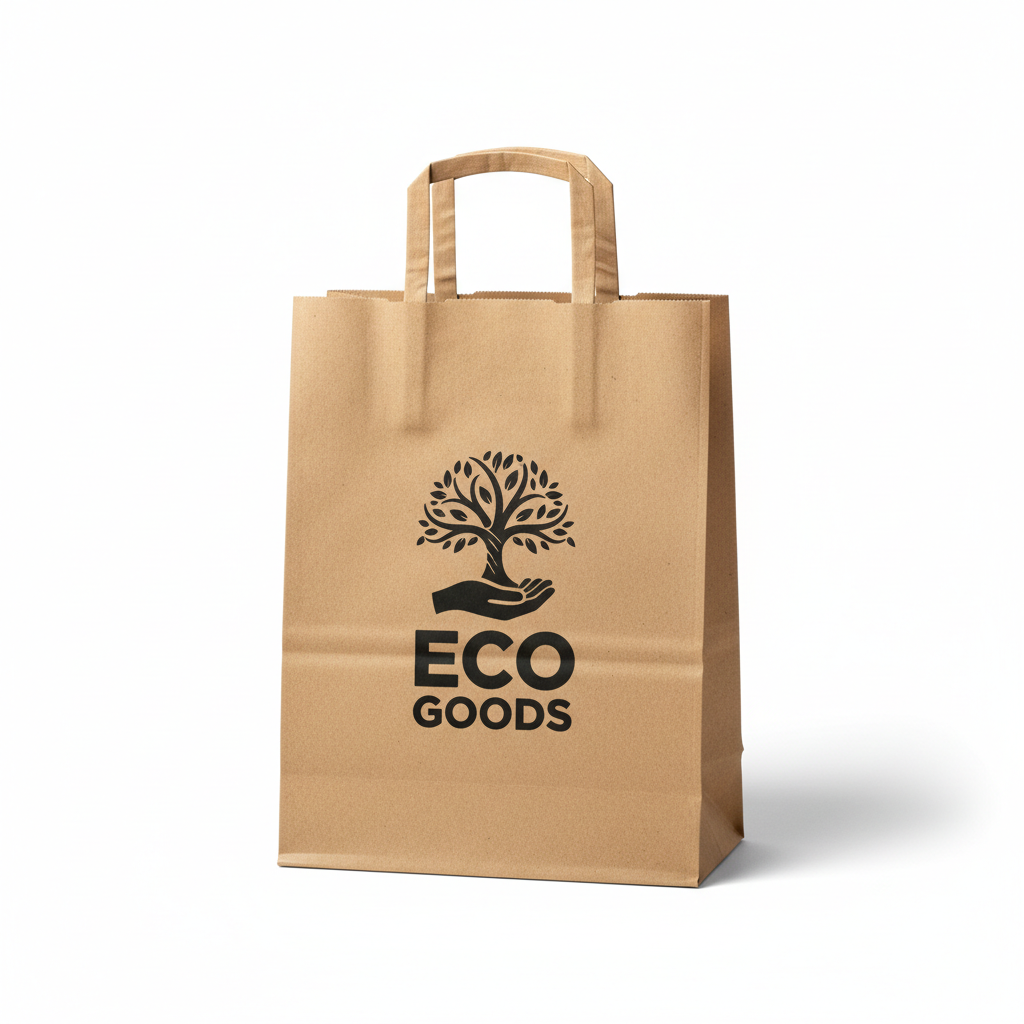 Sac kraft brun vue de face